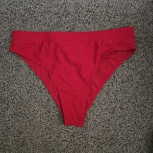 NWOT- Red Bikini Bottom- Size Large